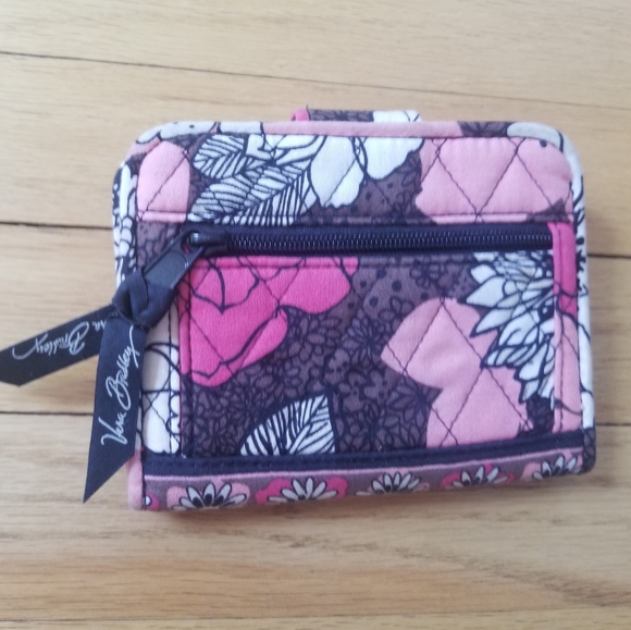 NWOT Vera Bradley Snappy Wallet in Mocha Rouge - Picture 5 of 7